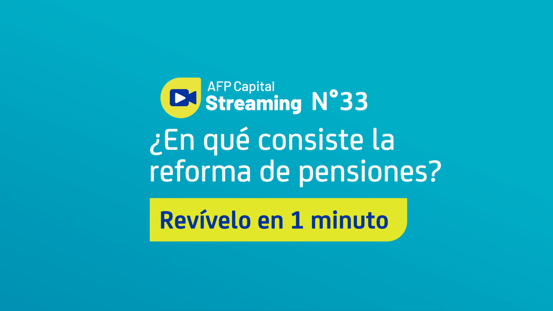 Lo más destacado del Streaming 33: ¿En qué consiste la reforma de pensiones?